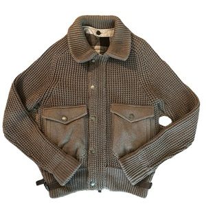 Burberry knit sweater jacket